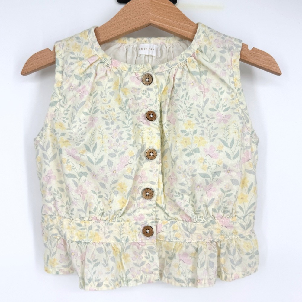 Jamie Kay Girl's Mccenna Floral Organic Cotton Top 3 years